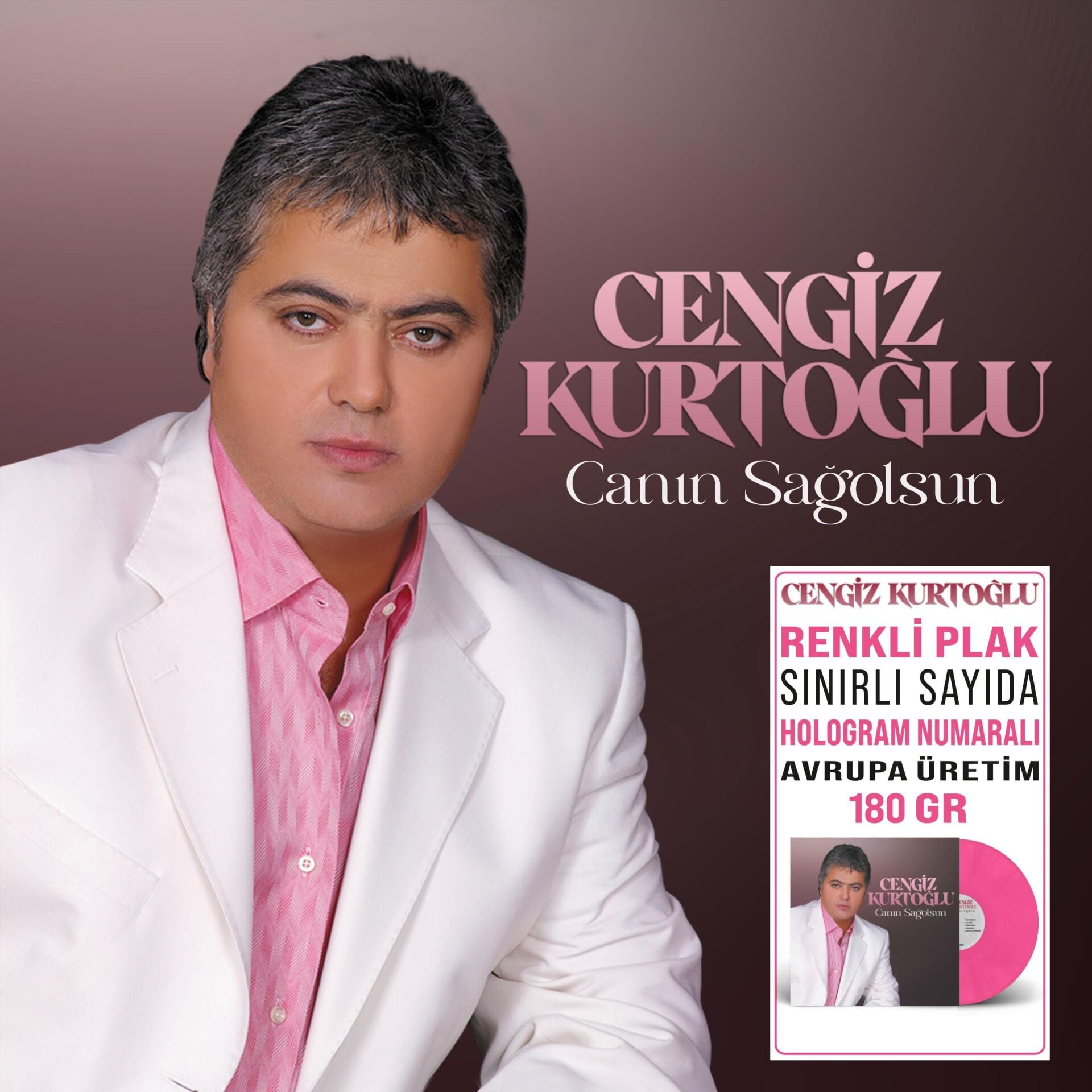 Cengiz Kurtoğlu - Canın Sağolsun Pembe Plak