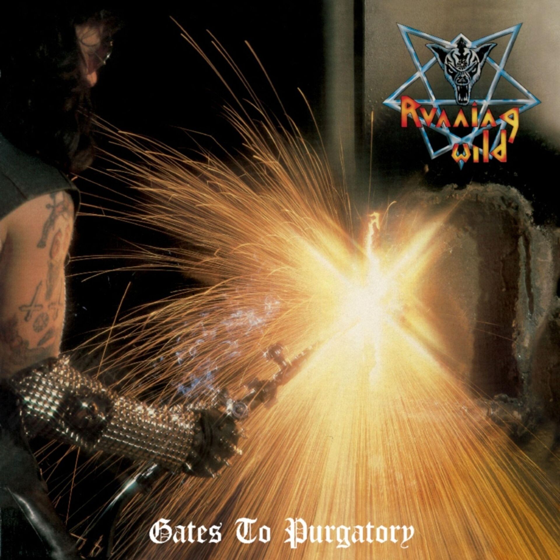 Running Wild - Gates To Purgatory Yellow Plak