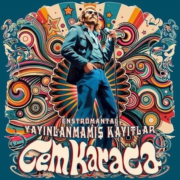 -Cem Karaca - (mavi Kapak) Yayınlanmamış Kayıtlar Enstrümantal 33'lük Plak