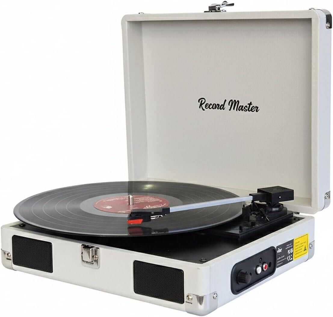 Record Master RM-311 Açık Gri Rengi Küçük Pikap