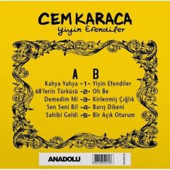 -Cem Karaca - Yiyin Efendiler ( Sarı Renkli Plak )