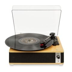 Fomix Fm-109 Ahşap Hoparlörlü Ve  Bluetoothlu Kaliteli Pikap