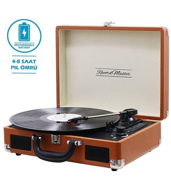 Record Master T310ch Şarjlı Çanta Kahverengi Pikap