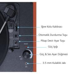 Record Master T310ch Şarjlı Çanta Kahverengi Pikap