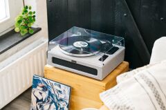 Lenco LS-440 GY Gri 4 Hoparlörlü Bluetoothlu Pikap Plak Çalar