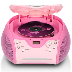 Lenco SCD-24 Müzik Seti Pembe
