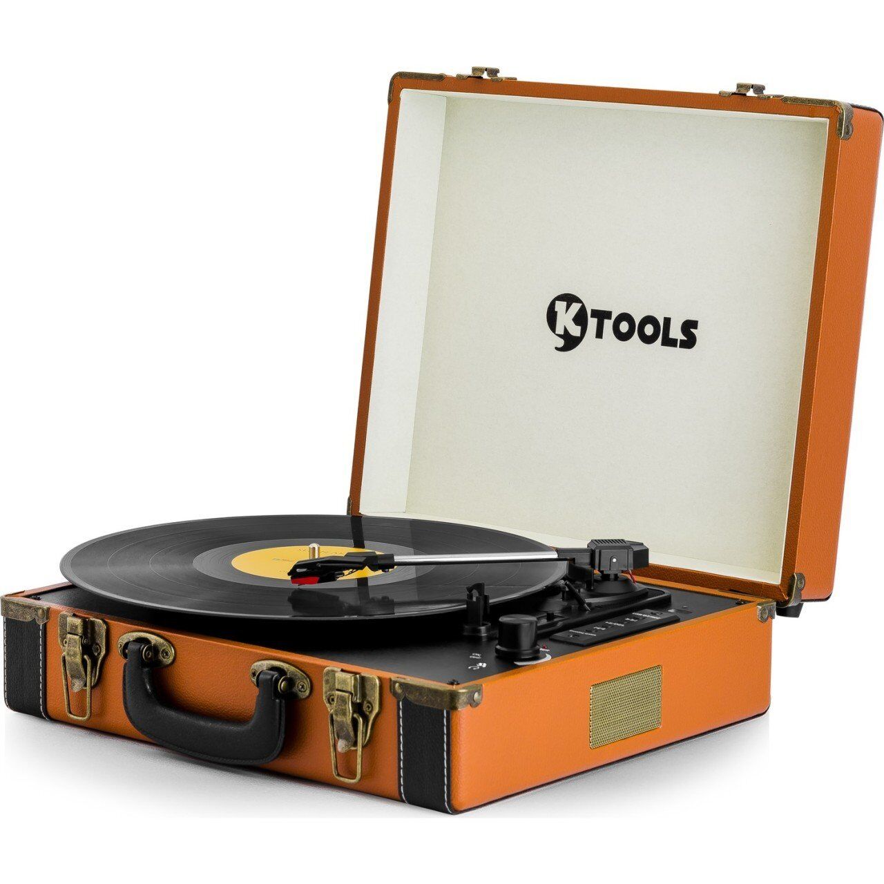 K-Tools Prime K212 Pikap/Bluetoothlu-USB'li-SD Kartlı Kahverengi/Siyah