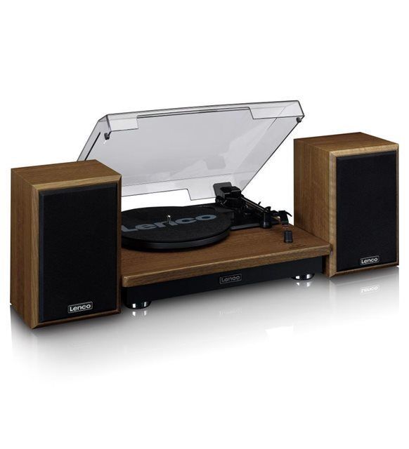 Lenco Ls-100 wd Ahşap Çift Hoparlörlü Bt Özellikli Pikap