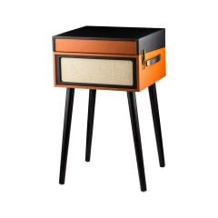 Ktools Retro K212 Ayaklı Pikap Kahve * Yedek İğne Hediyeli