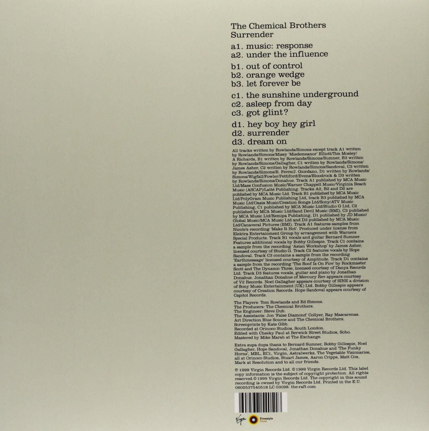 The Chemical Brothers - Surrender 2'li Plak