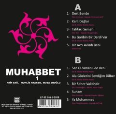 -Muhabbet 1 - Muhlis Akarsu, Musa Eroğlu, Arif Sağ - (Plak)