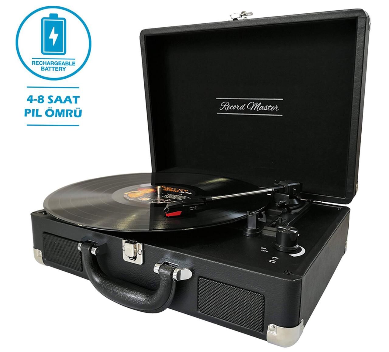 Record Master T310ch Şarjlı Çanta Siyah Pikap