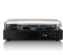 **siyah LENCO LS-15BK Pikap – Bluetooth, dahili hoparlör ve AT3600L İğne Siyah