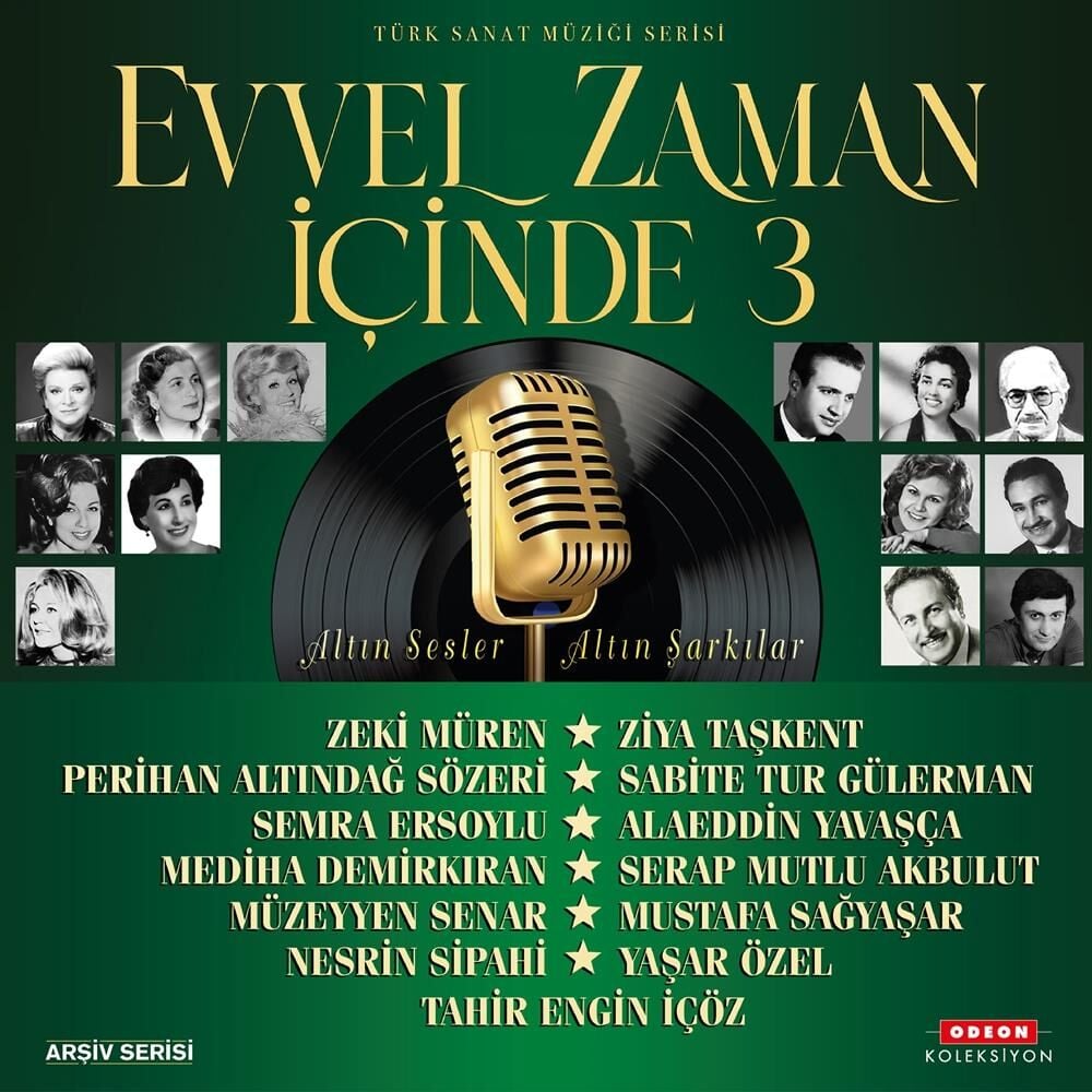 Evvel Zaman İçinde 3 Türk Sanat Müziği Serisi 33'lük Plak