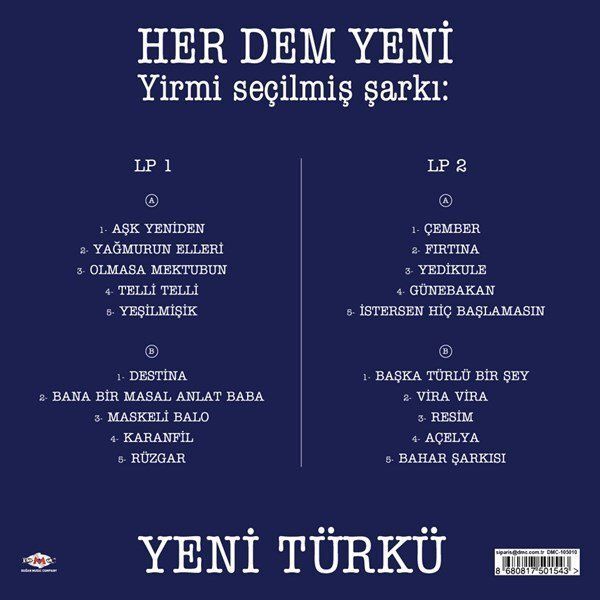 Yeni Türkü - Her Dem Yeni 33'lük Çift Plak