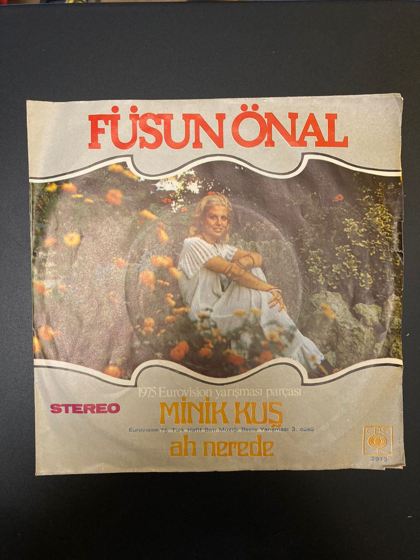 FÜSUN ÖNAL - MİNİK KUŞ - AH NEREDE / 45'LİK DÖNEM BASKI PLAK