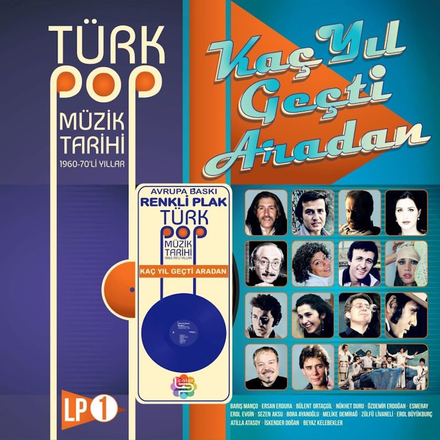Türk Pop Müzik Tarihi 60-70'li Yıllar Vol.1  Plak