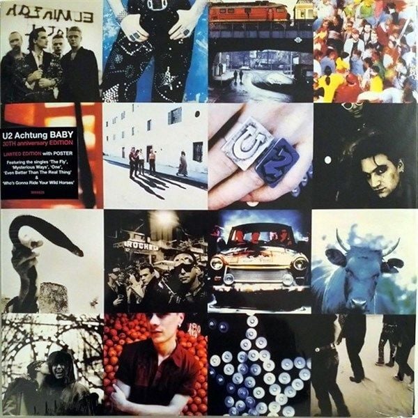 U2 - Achtung Baby Posterli  (Yeni Baskı 2'li Plak)