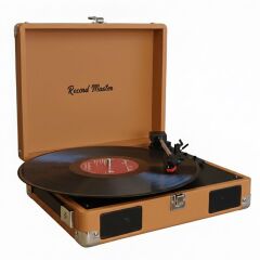 Record Master RM-311 Kahverengi Çanta  Pikap* Tüm Plakları Çalabilir